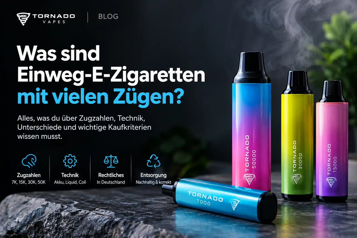 Was sind Einweg-E-Zigaretten mit vielen Zügen? Erklärung