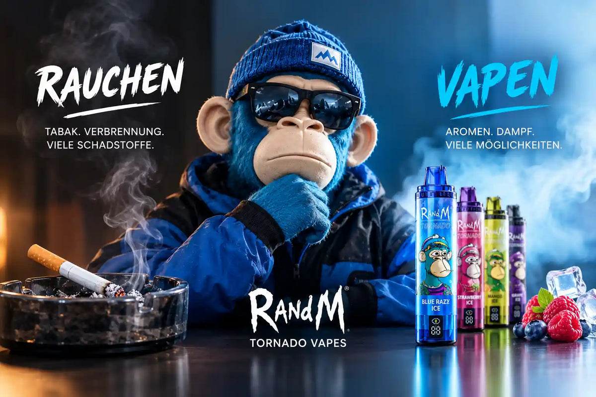 Rauchen vs. RandM Tornado Vapes: Was sind die Unterschiede?