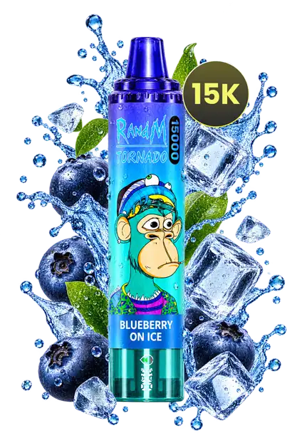 RandM Tornado 15000 Blueberry On Ice