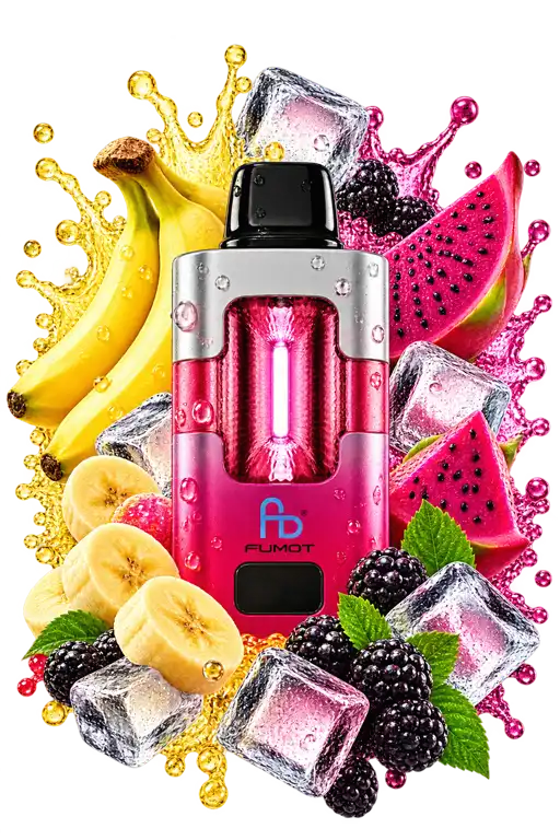 Fumot Eco 2in1 50000 Vape mit Banana Ice und Black Dragon Ice Geschmack – 50K Modell von Fumot