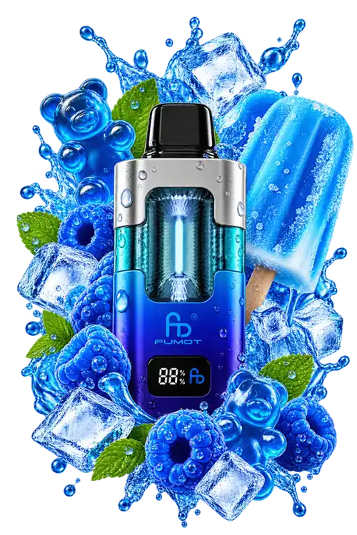 Fumot Eco 2in1 50000 Blue Razz Gummy Bear & Blue Razz Ice Pop