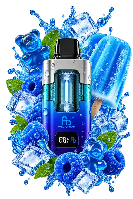 Fumot Eco 2in1 50000 Blue Razz Gummy Bear & Blue Razz Ice Pop