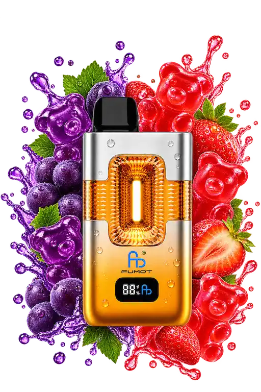 Fumot ECO 2in1 50000 Grape Gummy Bear & Strawberry Gummy Bear mit Trauben- und Erdbeer-Fruchtgummi-Aromen