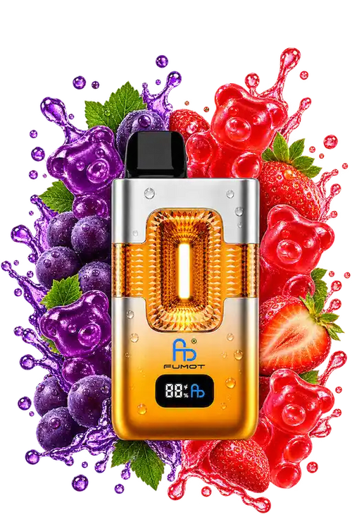 Fumot ECO 2in1 50000 Grape Gummy Bear & Strawberry Gummy Bear mit Trauben- und Erdbeer-Fruchtgummi-Aromen