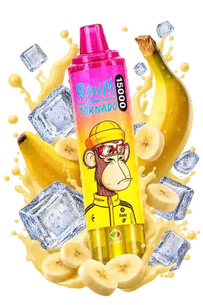 RandM Tornado 15000 Banana Ice – 15K Vape mit Bananen- und Ice-Geschmack
