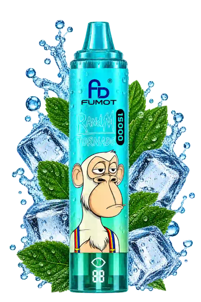RandM Tornado 15000 Cool Mint Vape – FUMOT 15K Modell mit Minzgeschmack
