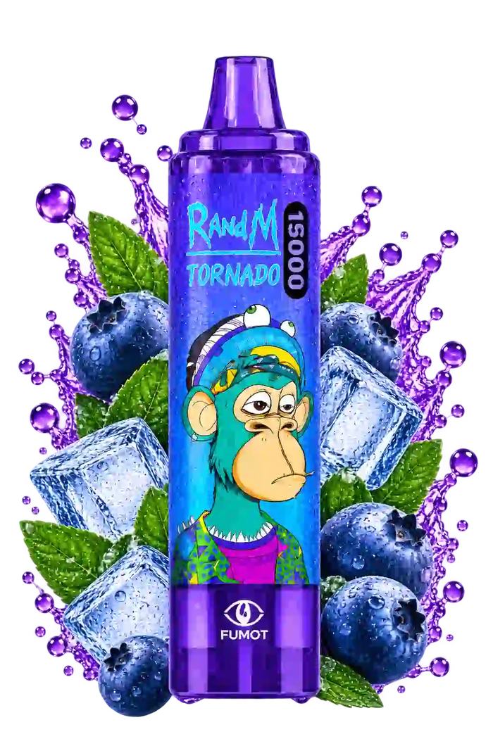 RandM Tornado 15000 Huckleberry Vape – 15K Modell mit Huckleberry-Geschmack