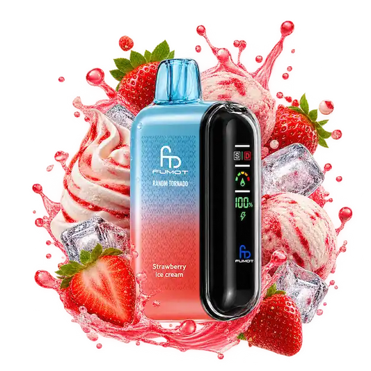 RandM Tornado 20000 Strawberry Ice Cream 20K Vape mit Dual Mesh und Smart Display