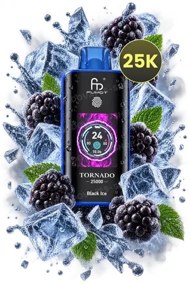 RandM Tornado 25000 Black Ice Vape – 25K Modell mit Beeren- und Ice-Aroma