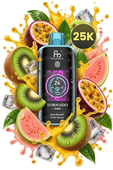 RandM Tornado 25000 Kiwi Passion Fruit Guava Vape – 25K Modell mit Kiwi, Passionsfrucht und Guave