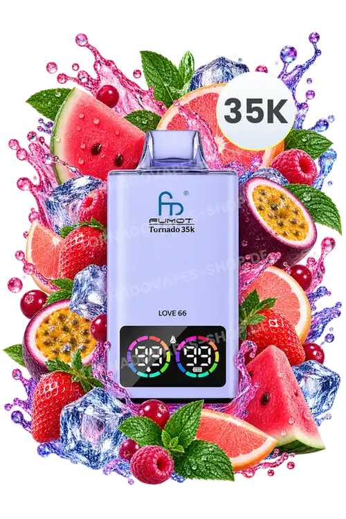 RandM Tornado 35000 Love 66 – 35K Modell mit fruchtigem Geschmacksprofil