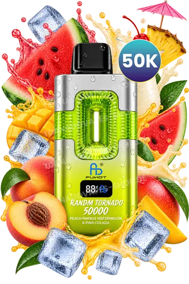 RandM Tornado 50000 – Peach Mango Watermelon & Pina Colada